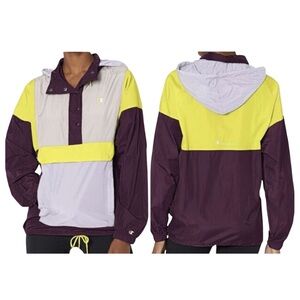 Champion Women's Purple, Yellow, and Gray Ski Jacket
